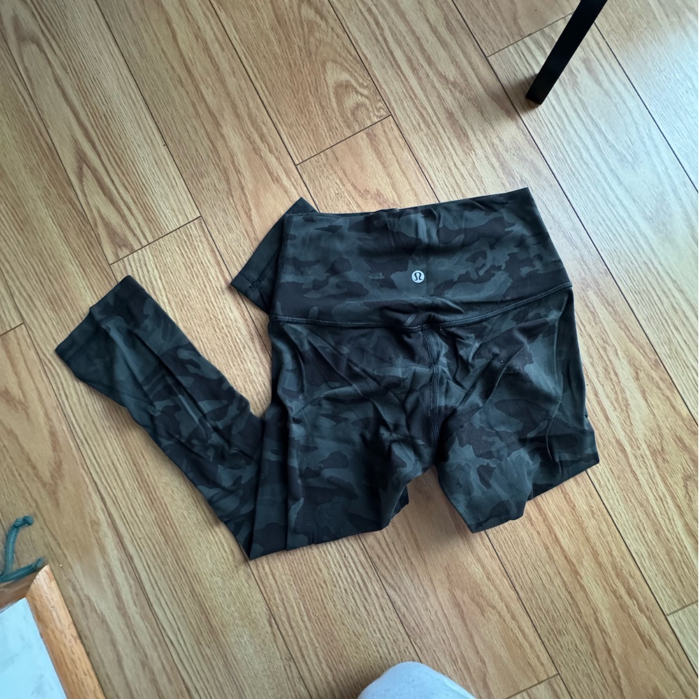 lululemon athletica Black Camo Leggings
